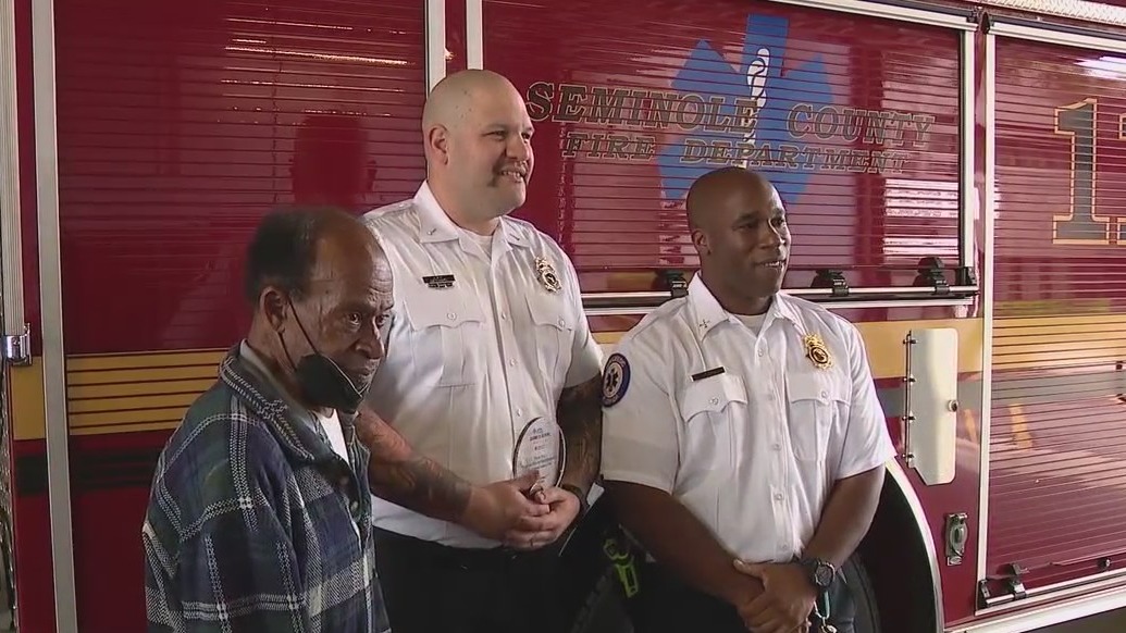 Firefighter recognized for saving man’s life after installing smoke detector